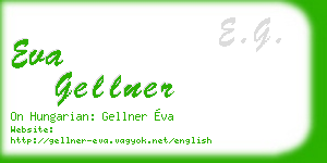 eva gellner business card